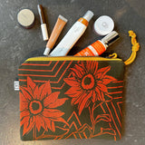
  
  Rachel Elise Studio Sunflower Cosmetic Bag- LORDE beauty and cosmetics
  
