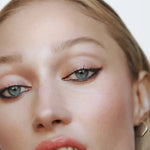 Close-up of Manasi 7 Lip and Eye Definer Petunia on a woman with light complexion's eyes.