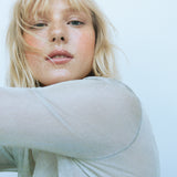A close-up of a woman with a light complexion, highlighting her lips and eyes using Manasi 7 Eye and Lip Definer Ukiyo.
