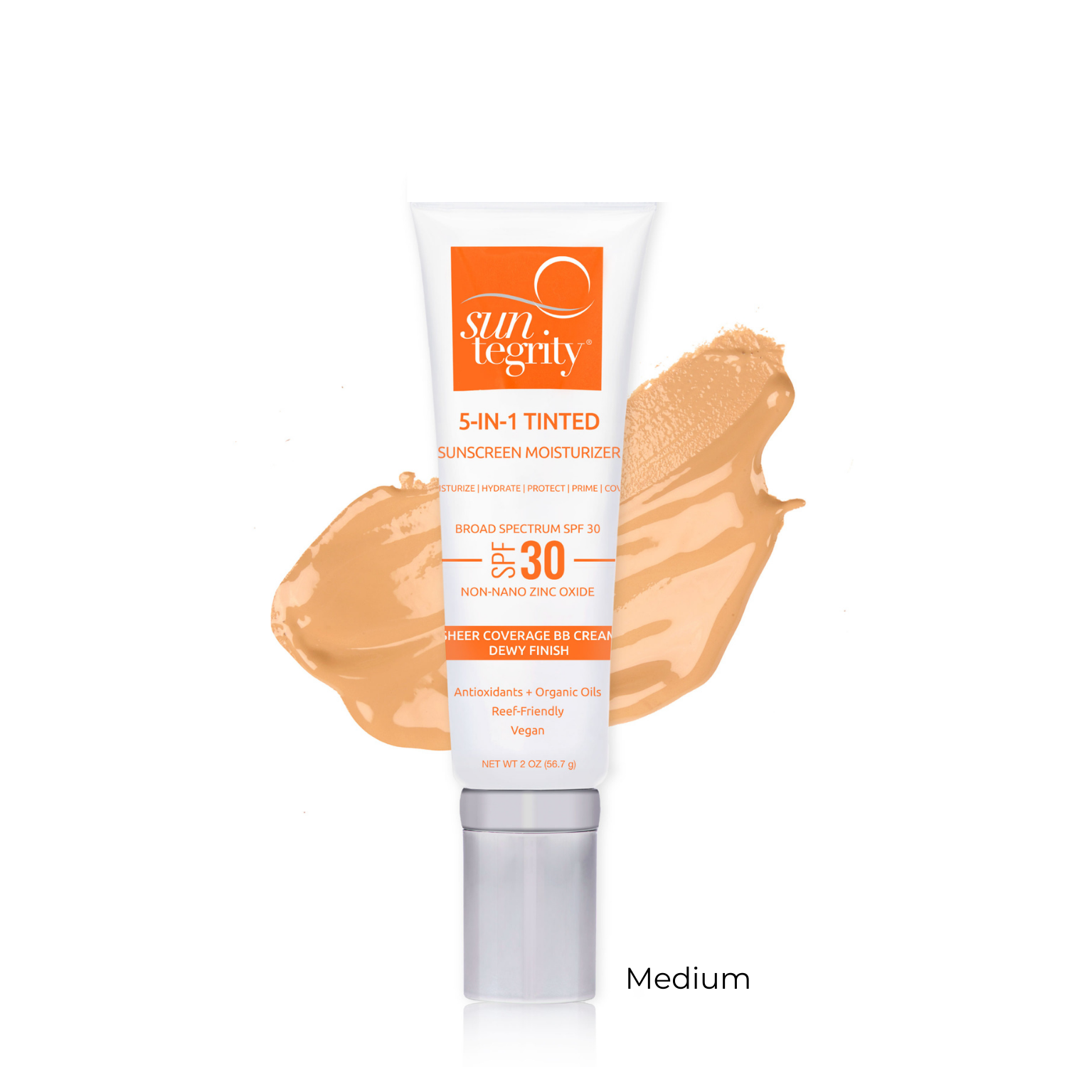 
  
  Suntegrity 5-in-1 Tinted Broad Spectrum Medium Sunscreen SPF 30- LORDE Beauty and Cosmetics
  
