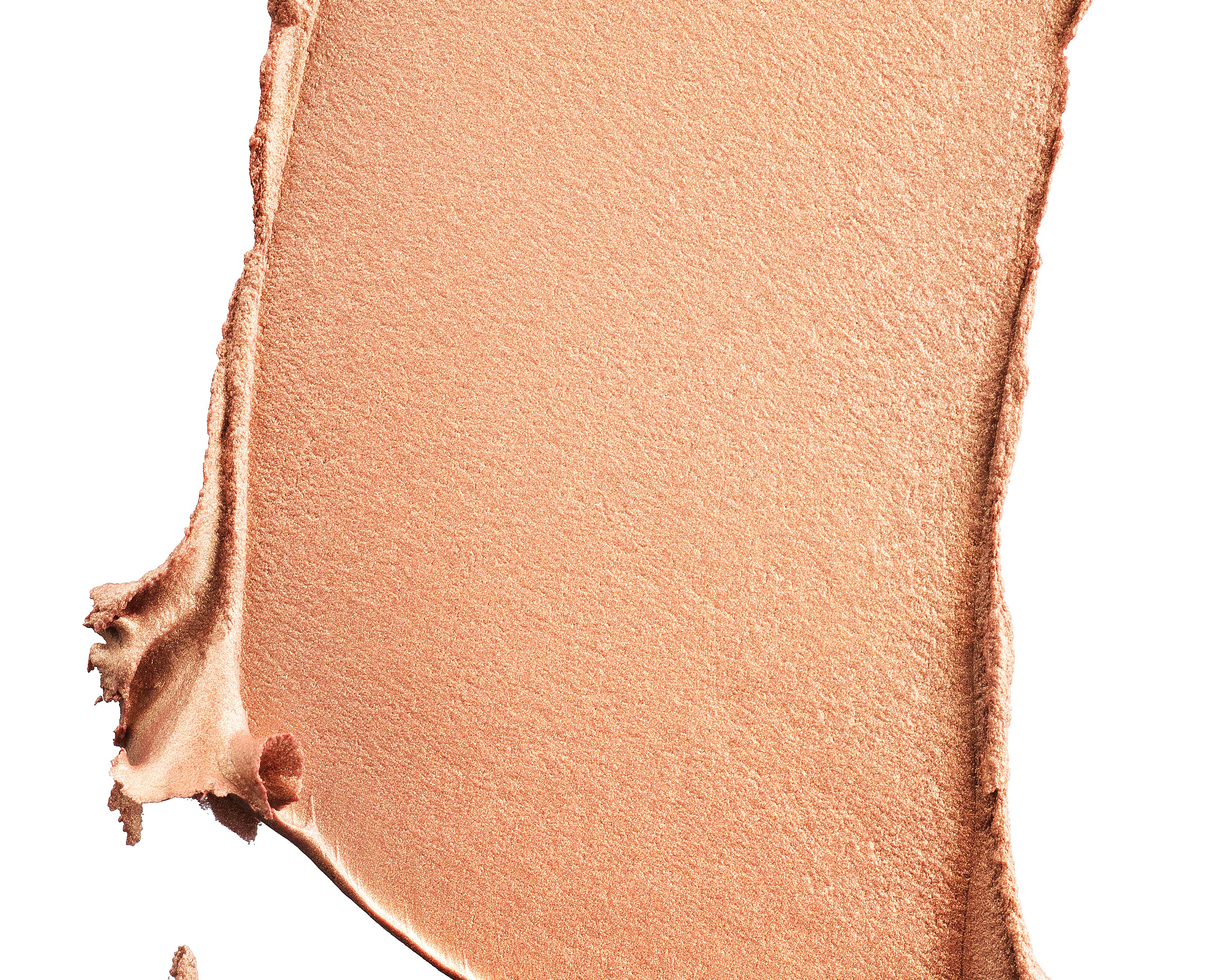 A swatch of Manasi 7 Strobelighter Heliconia Radiant Finish showing the creamy texture and bronze-golden hue.
