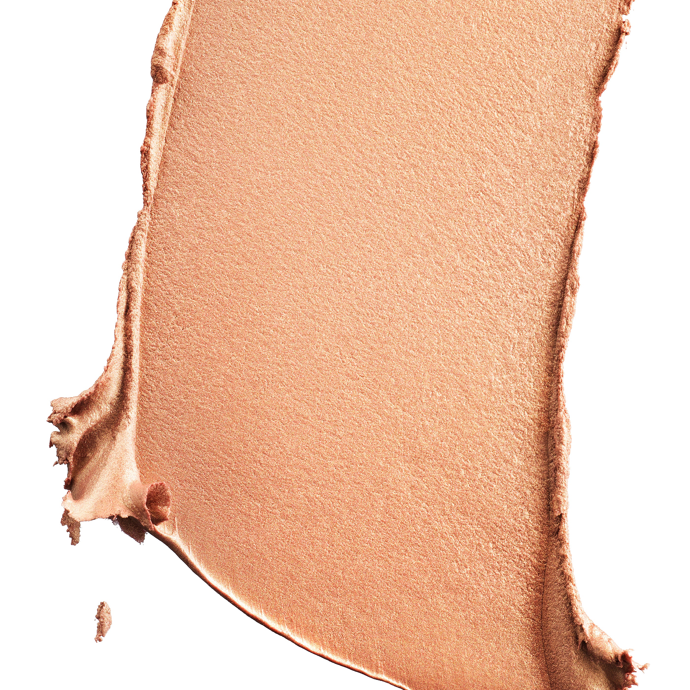 A swatch of Manasi 7 Strobelighter Heliconia Radiant Finish showing the creamy texture and bronze-golden hue.