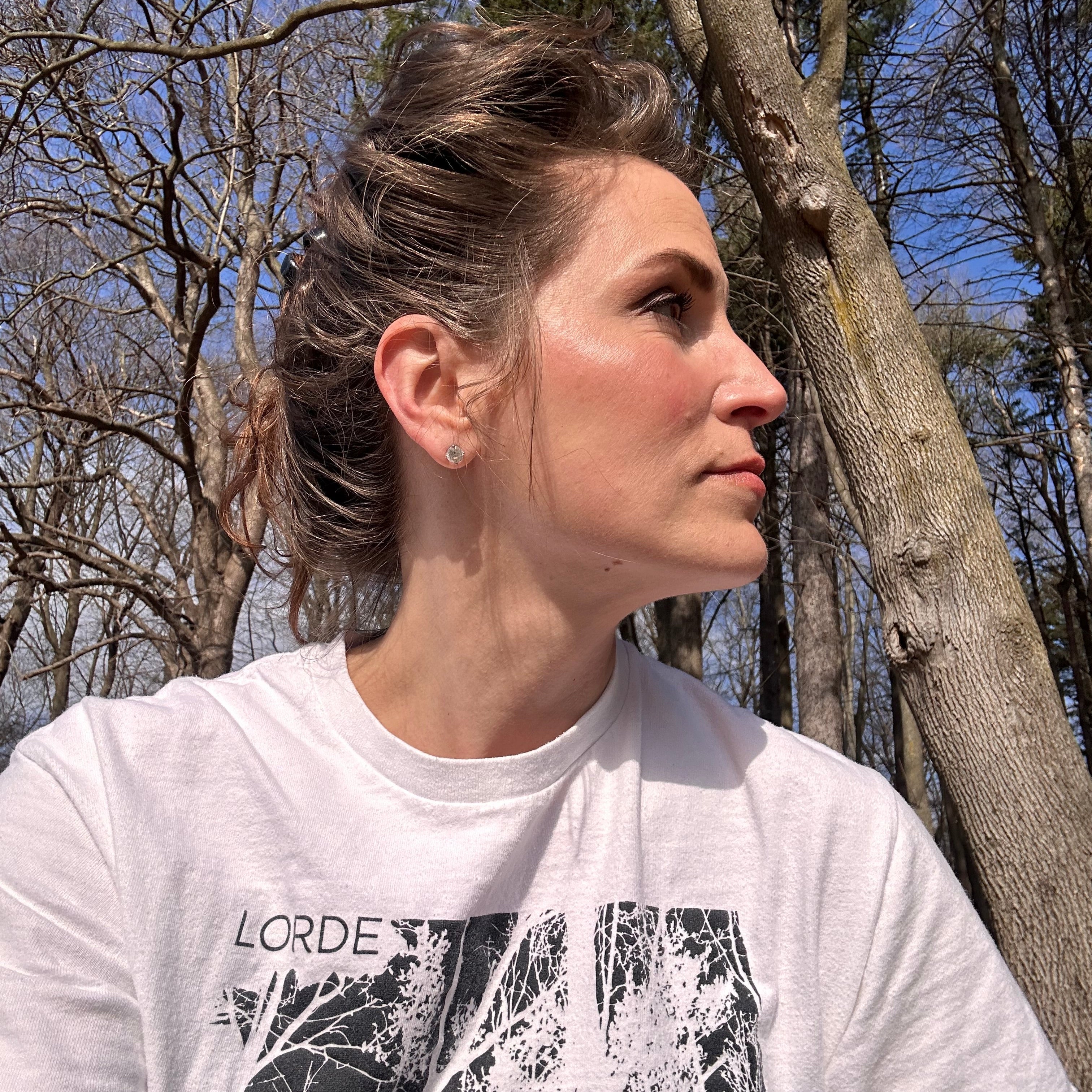 
  
  Rachel walking the path
  

