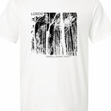 
  
  Person wearing LORDE Beauty Power Love Artist Designed Graphic T-Shirt
  
