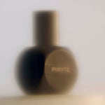 
  
  Osmé Fragrance PIRYTE in a misty image showing its black bottle and top.
  
