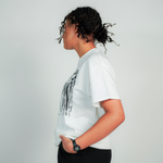 
  
  Person wearing LORDE Beauty Power Love Artist Designed Graphic T-Shirt
  
