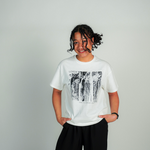 
  
  Person wearing LORDE Beauty Power Love Artist Designed Graphic T-Shirt
  
