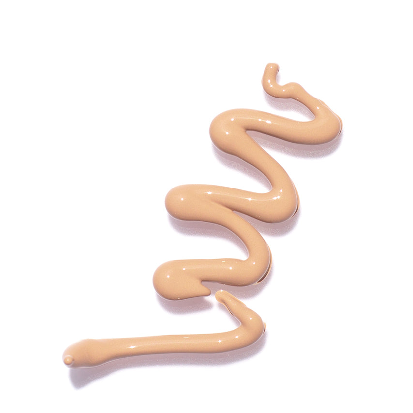 
  
  A swatch of Ere Perez Lychee Creme Corrector Tres, suited for light skin tones.
  
