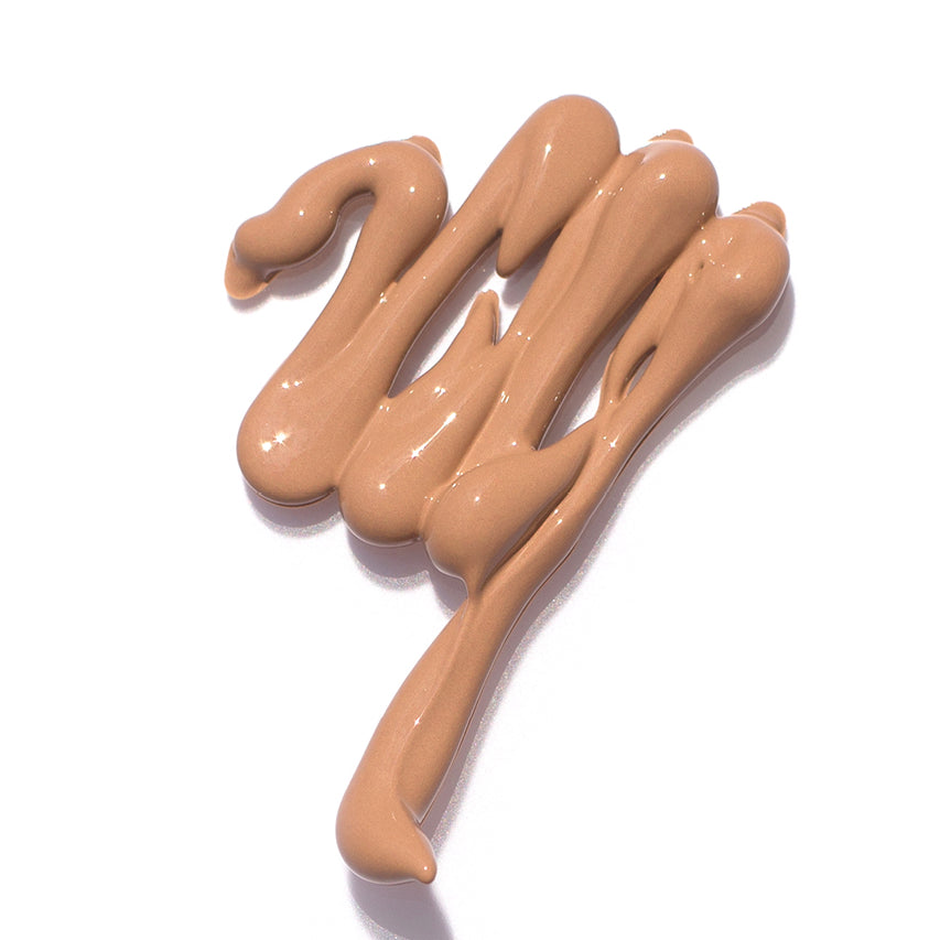 
  
  A swatch of Ere Perez Lychee Creme Corrector Cinco, suited for medium skin tones.
  
