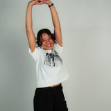 
  
  Person wearing LORDE Beauty Power Love Artist Designed Graphic T-Shirt
  
