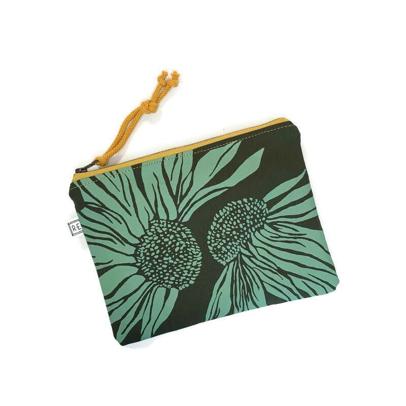 
  
  Rachel Elise Studio Coneflower and Sunflower Cosmetic Bag
  
