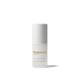 
  
  The Omorovicza Reviving Eye Cream comes in a frosted glass bottle with black branding text and a white screw-on top.
  
