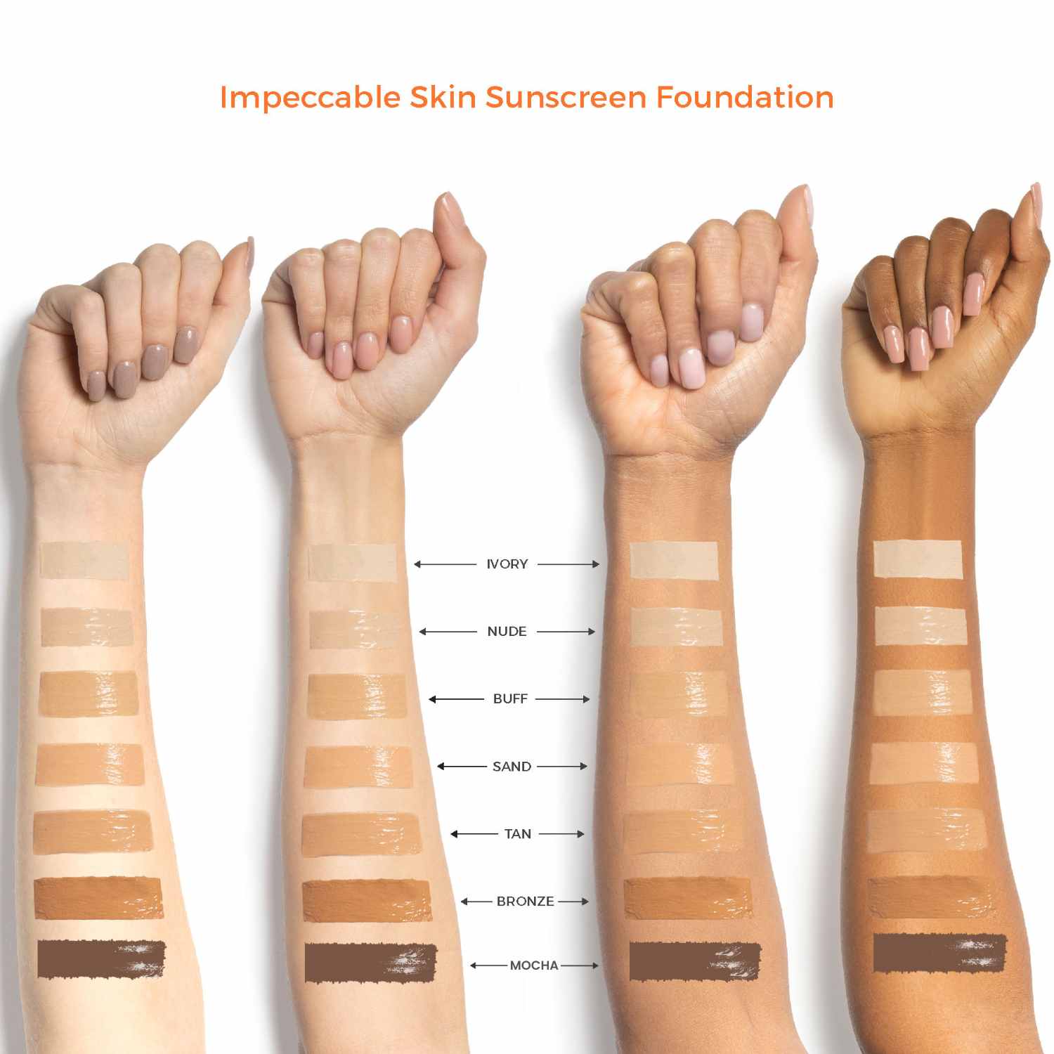 
  
  Suntegrity Impeccable Skin Sunscreen Foundation Swatches
  
