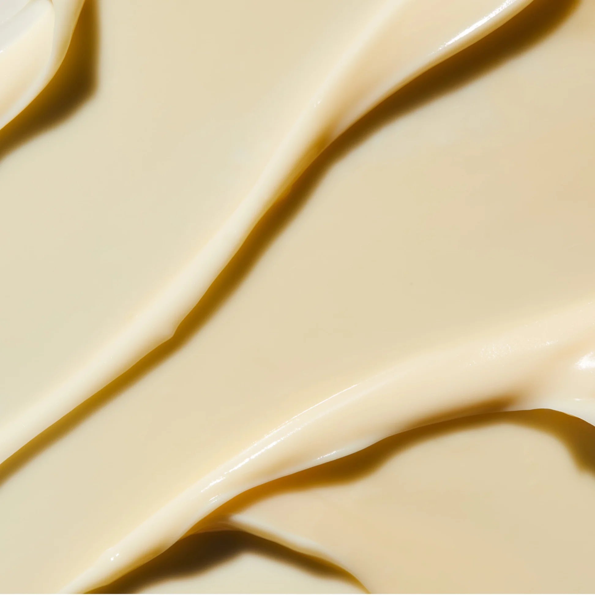 
  
  Close-up of the Omorovicza Rejuvenating Night Cream showing its soft yellow color and velvety consistency.
  
